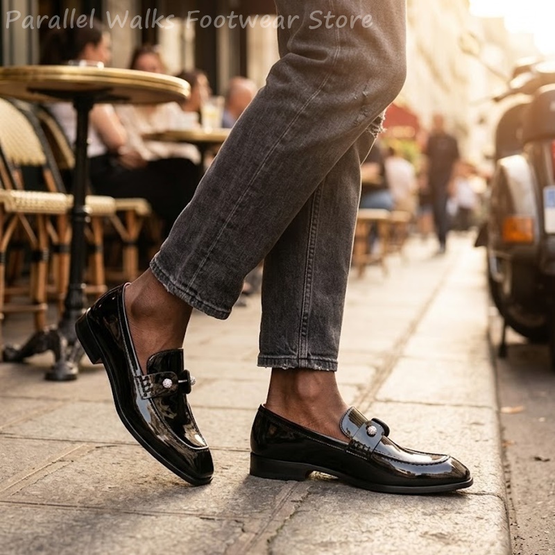 Sapatos masculinos pretos de c - Suede Loafers Men avaliação e preço