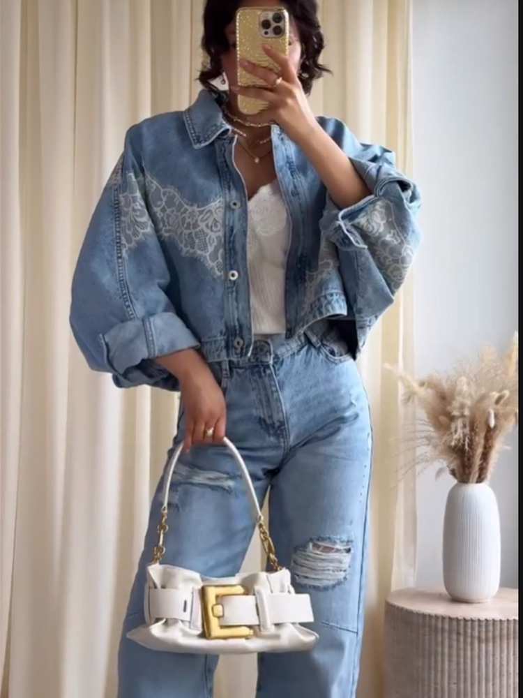 Conjunto Feminino HH Primavera - Denim Jacket Vintage avaliação e preço