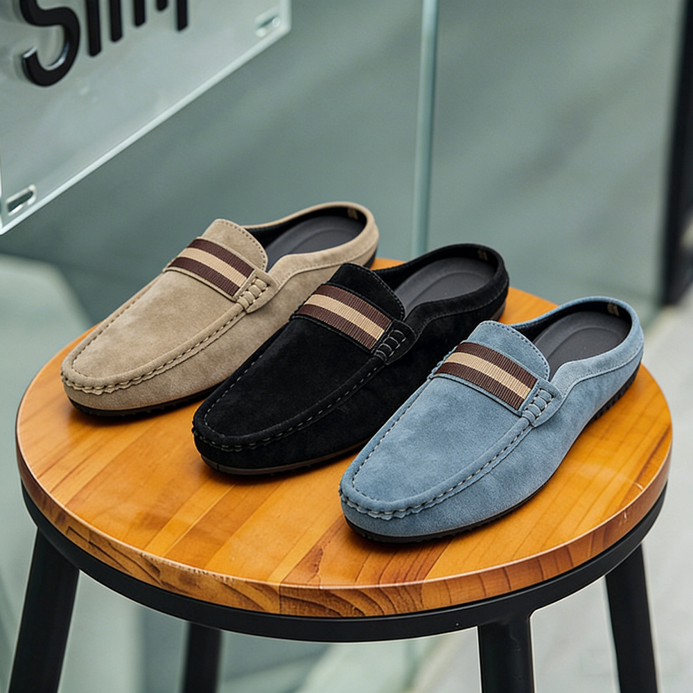 Novos Sapatos de Verão para Ho - Suede Loafers Men avaliação e preço