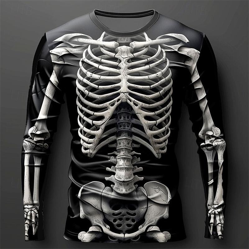 Camiseta Masculina de Manga Lo - Men'S Spring Fashion avaliação e preço