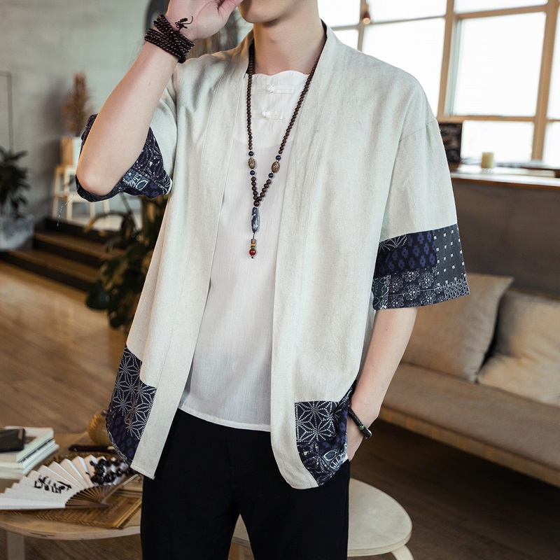 Kimono japonês masculino cardi - Mens Fashion Jumpers avaliação e preço