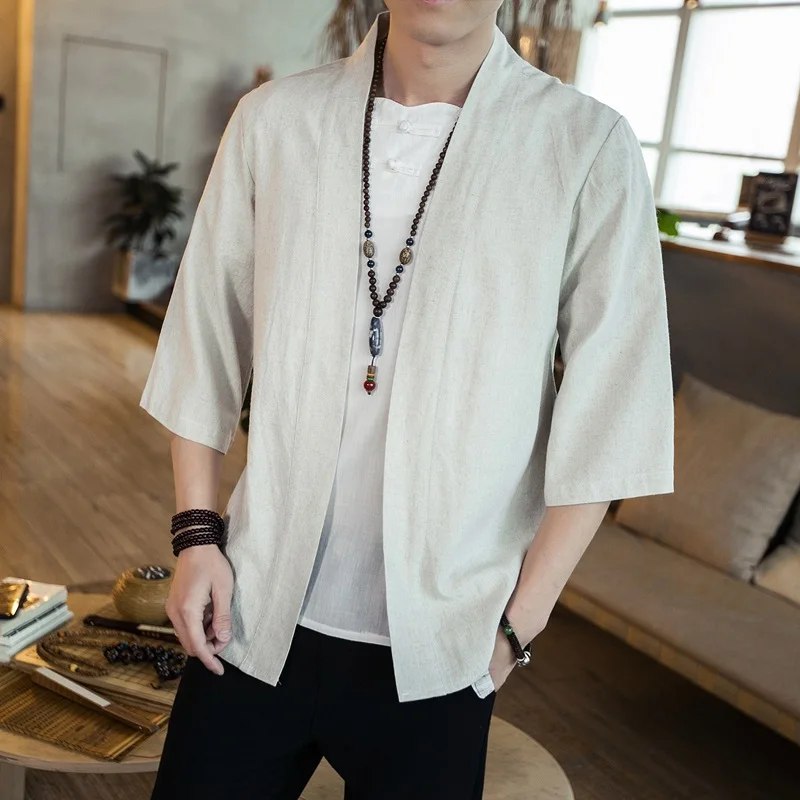 Kimono japonês masculino cardi - Mens Fashion Jumpers avaliação e preço