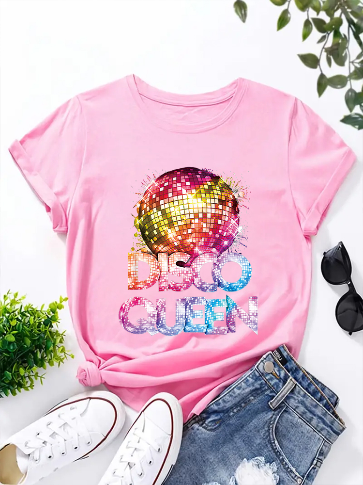 Camiseta Feminina de Gola Redo - Men'S Fashion 70S avaliação e preço